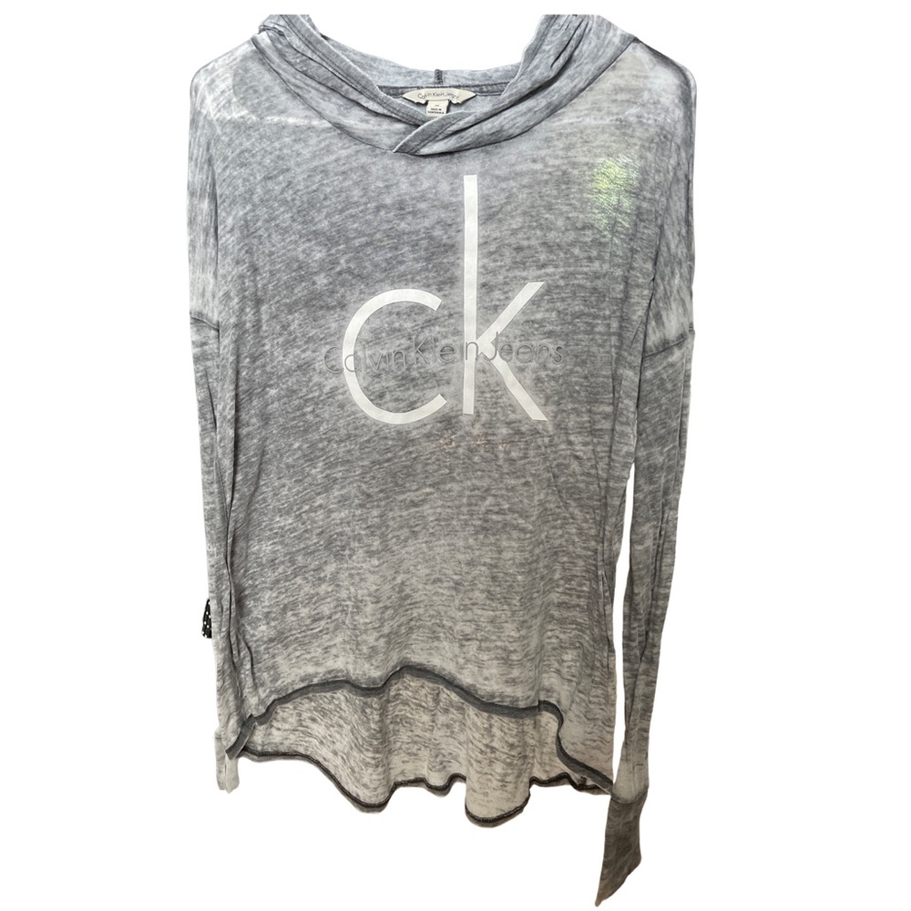 Calvin Klein Hooded Pullover Long Sleeve Shirt